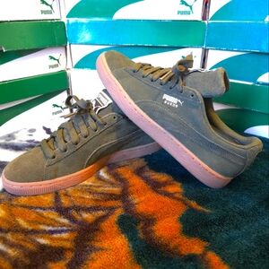 Puma Suede Classic Olive Green Sz 8.5 (Mens)